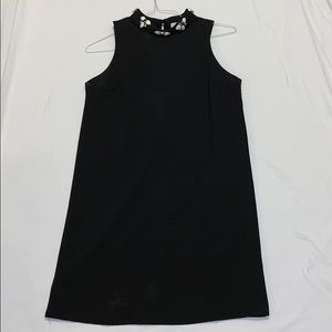 Black Designer Dress with Stones at the Top